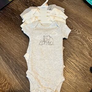 Carter's Gray Bodysuit Soft Cotton One Piece